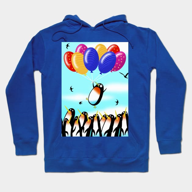 The Penguin Who Could Fly Hoodie by Scratch